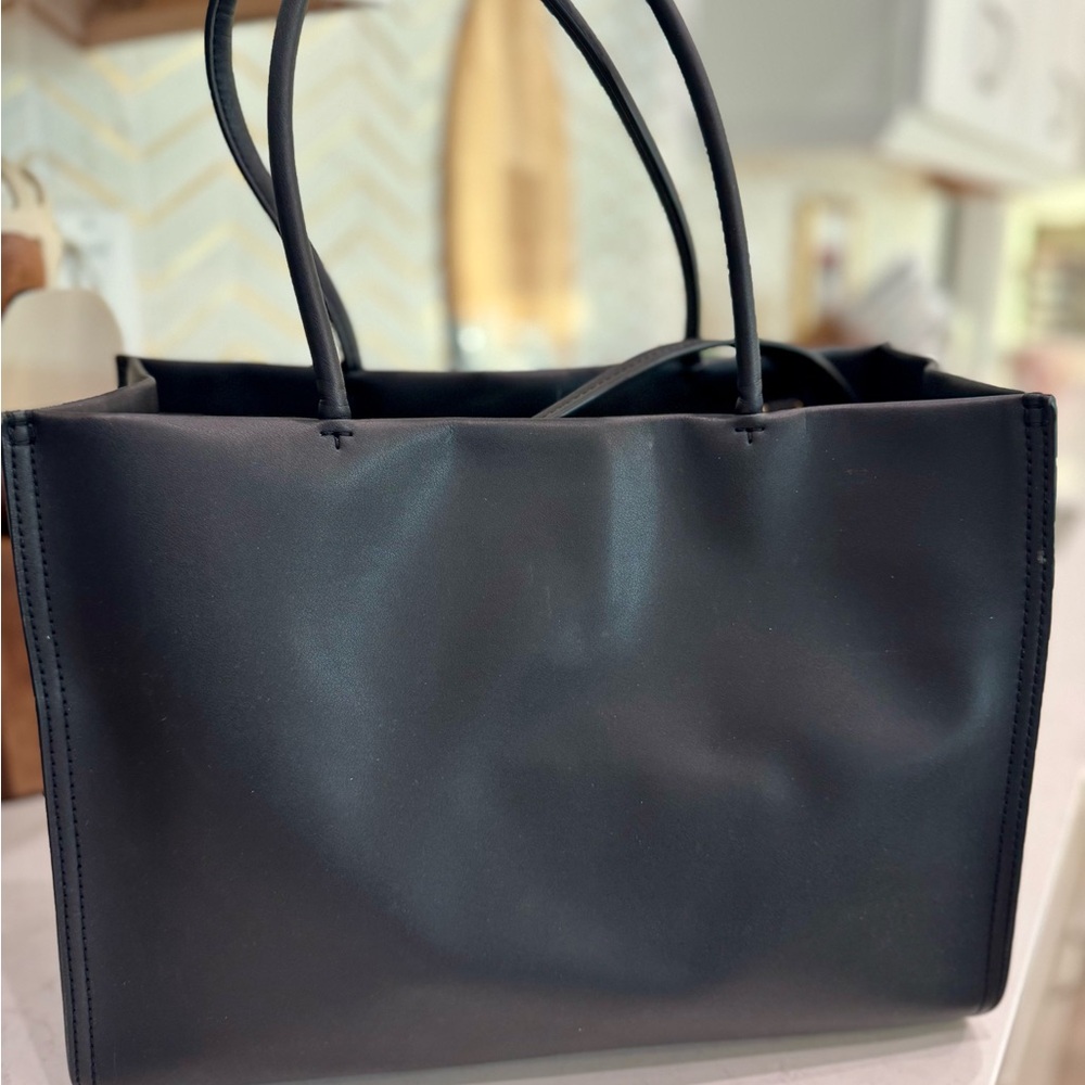 Tory Birch Ella Bio Tote with T Monogram Small - Picture 2 of 3